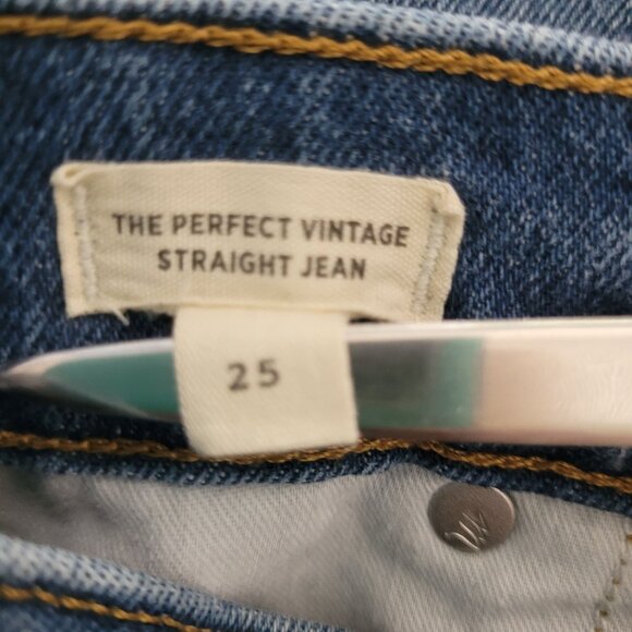Madewell The Perfect Vintage Straight Jean in Mayfield Wash Womens Size 25 - Picture 6 of 9